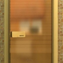 Дверь стеклянная для бани и сауны Suovi Элит 1800х600 бронза матовая