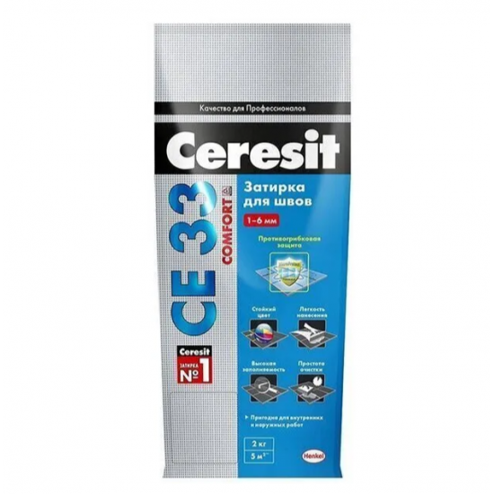 Затирка Ceresit СE 33 графит 16, 2 кг