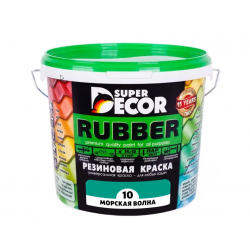 Резиновая краска Super Decor Rubber №10 Морская волна 6 кг