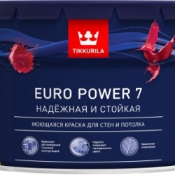 Tikkurila Euro7 Power краска матовая моющаяся 9л