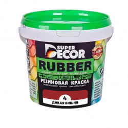  Резиновая краска Super Decor Rubber №04 Дикая вишня 1 кг
