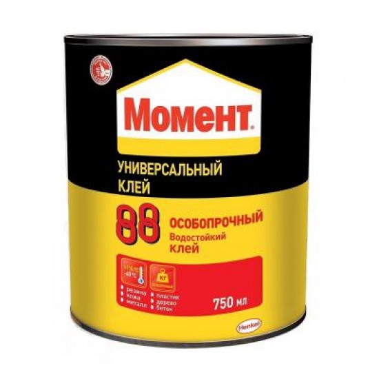 Клей универсальный МОМЕНТ-88 особопрочный желтый 750мл