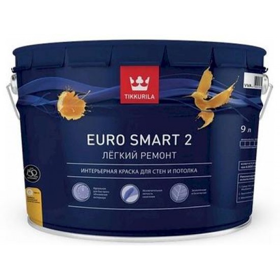 Краска Tikkurila Euro Smart-2 цвет белый 18 л