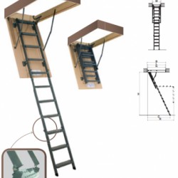 Металлическая лестница fakro LMS